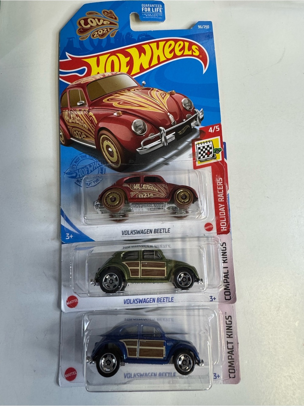 Hot Wheels VOLKSWAGEN BEETLE LOT OF 3